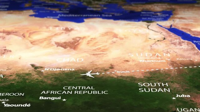 Flight From Mumbai INDIA to Yamoussoukro IVORY COAST ARMENIA with flag pins