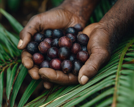 AI generator images of Amazon Tree Grape (Pourouma cecropiifolia) is popularly eaten fresh or used to make jam and wine.