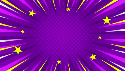 Purple sunbeam comic star explosion modern abstract background © iPood