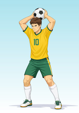 072-24-Athlete in anime style performing a throw-in with a football