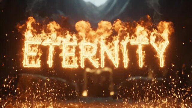 Eternity in Flames - A Fiery Visual Concept of Time and Existence.