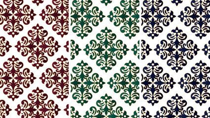 Delicate Gold Line Art Seamless Pattern, Minimalist Luxury Floral Ornament on Transporent Background Vector, Overlay, PNG format © Inna