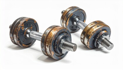Fototapeta premium dumbbell isolated on white