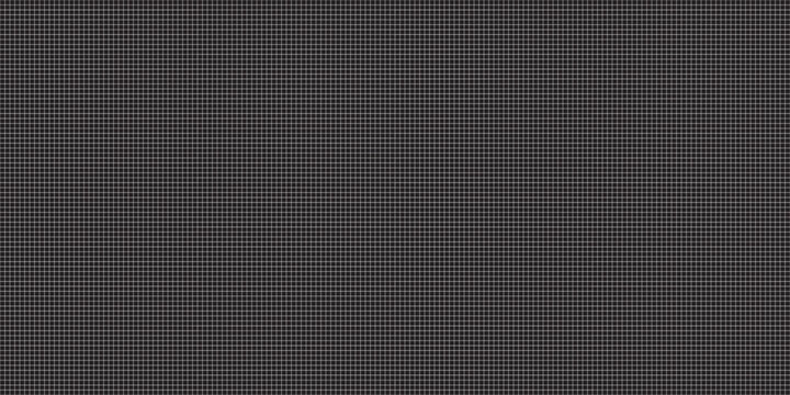 Small scales of white grid on black background for simple modern decoration, monochrome seamless pattern, and making cool banner on page, cover, presentation and website.