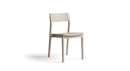 Fototapeta premium Modern Minimalist Chair Design Isolated.