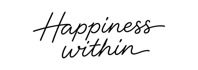 Fototapeta premium Delicate black cursive phrase 
