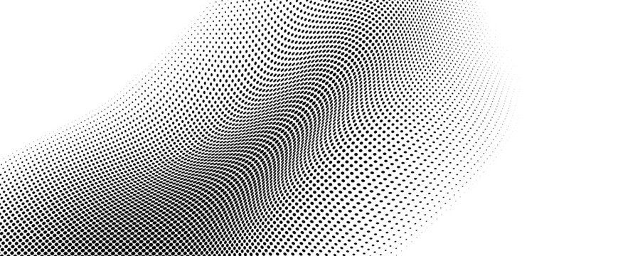 Abstract Halftone Dot Pattern Background With Gradient Texture And Retro Pop Art Feel