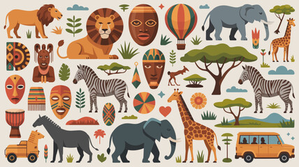 seamless pattern with animals © NAAF STUDIO