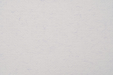 Obraz premium White textured paper background with visible fibers and horizontal ribbed pattern, natural craft surface concept
