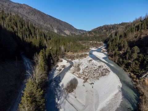 UNESCO World Natural Heritage Wilderness Area D&uuml;rrenstein-Lassingtal on the border between Styria and Lower Austria.The Lassingbach is a right tributary of the Salza river in the Ybbstal Alps in Austr