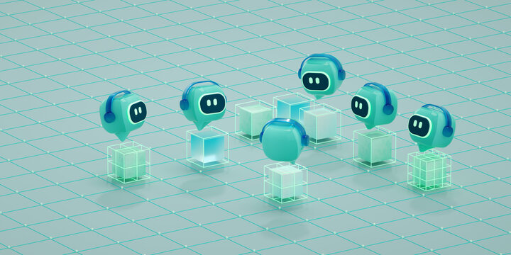 Ai Agent, Multi-Agent System concept, SLM, small language model, chatbot, ai assistant.	