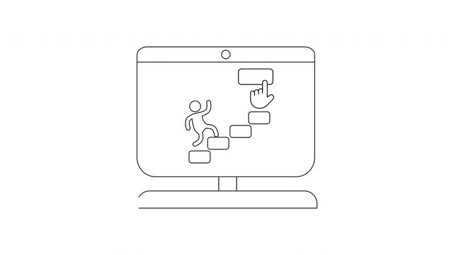 Digital Decline - A Conceptual Illustration of Online Challenges.