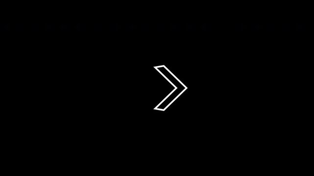Dynamic swipe right arrow animation 4k