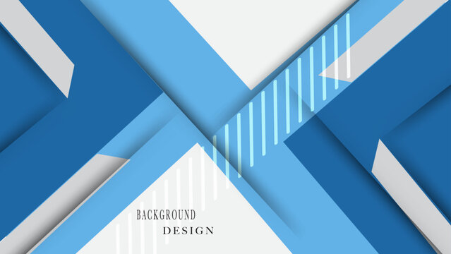 Abstract blue and white geometric background