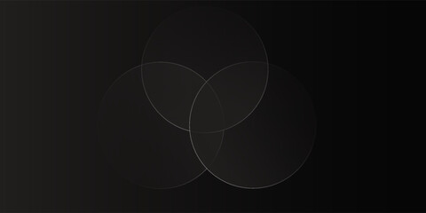 Minimal metal black premium abstract background banner with luxury dark monochrome shape geometric elements.Eps10 Vector