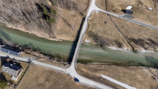 The Styrian river Salza between Wildalpen and Gusswerk in spring 