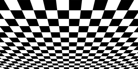 Fototapeta premium Black and white checkered pattern, Checkerboard seamless pattern