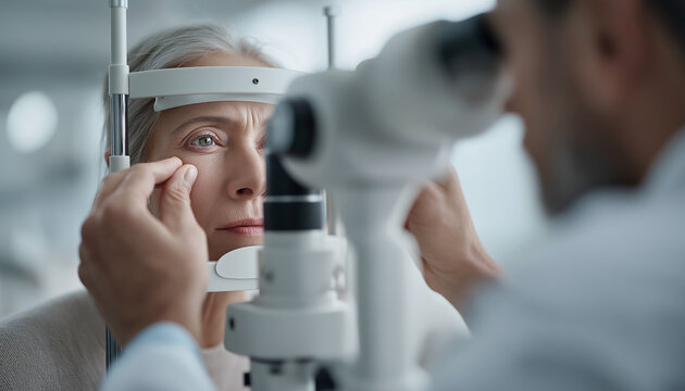 AI generator images of regular eye examination by an ophthalmologist is a crucial step in maintaining good health and vision, and for diagnosing various eye diseases such as cataracts, glaucoma,