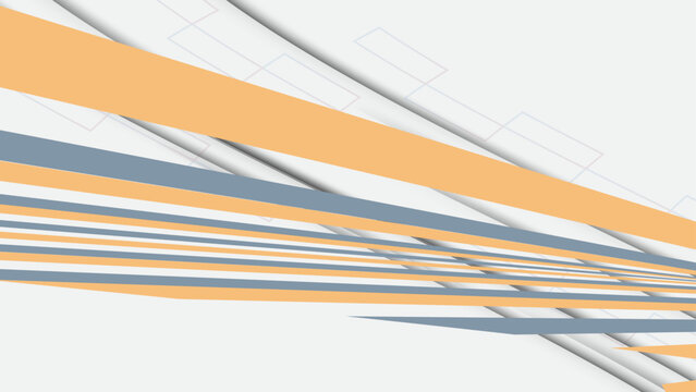 White banner background with diagonal lines