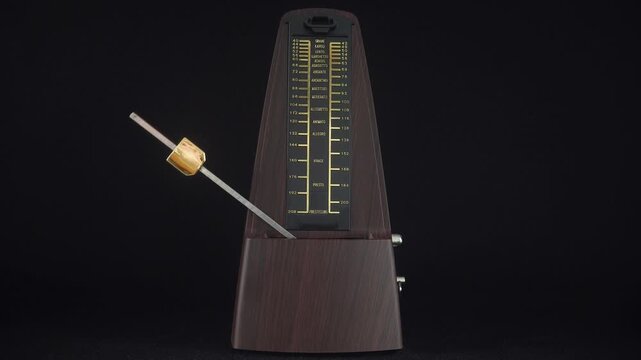 A Classic Mechanical Metronome For Control Of The Rhythm While Playing.