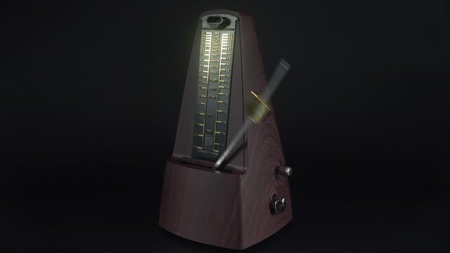 A Classic Mechanical Metronome For Control Of The Rhythm While Playing.