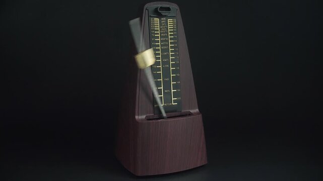 A Classic Mechanical Metronome For Control Of The Rhythm While Playing.