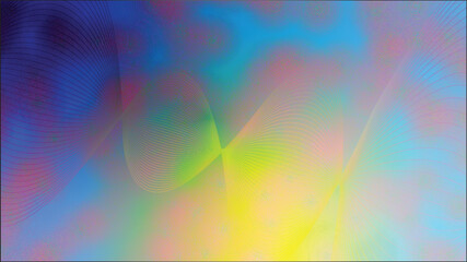 Obraz premium Abstract colorful waves and blurred light streaks create a vibrant background