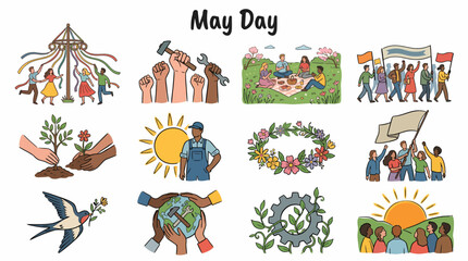 May Day Celebration: Labor, Nature, and Community Spirit