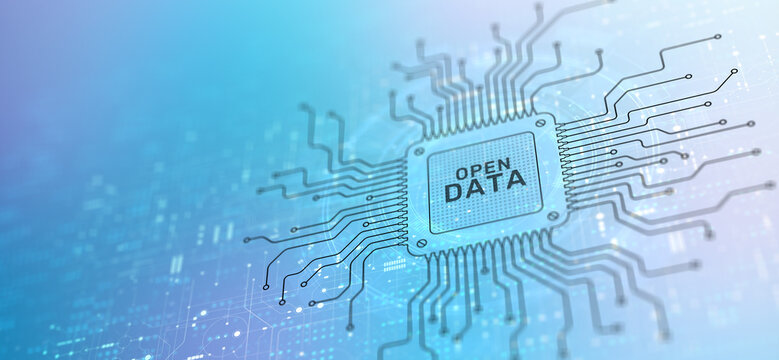 Open Data Concept and Big Data Analytics, Cloud Technology and Digital Transformation.