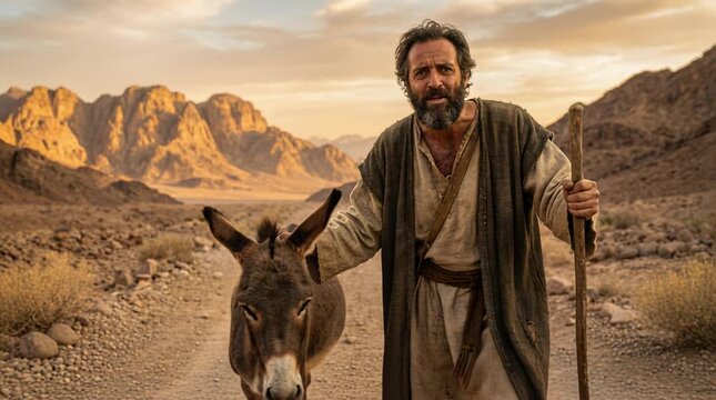 Balaam, King Balak, and the Talking Donkey, Angel Blocking the Prophet&rsquo;s Path