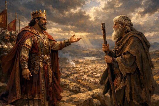 Balaam, King Balak, and the Talking Donkey, Angel Blocking the Prophet&rsquo;s Path