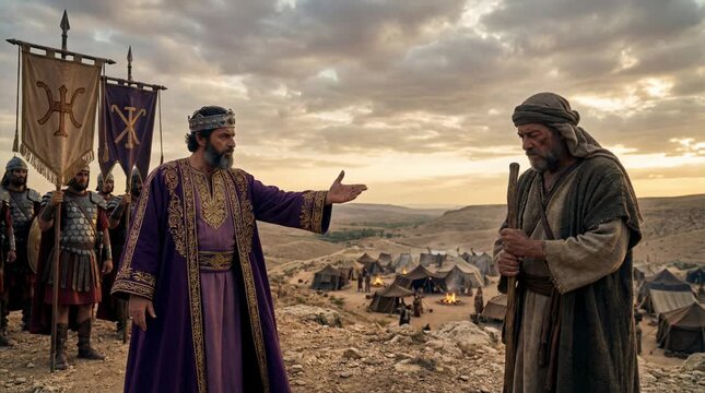 Balaam, King Balak, and the Talking Donkey, Angel Blocking the Prophet&rsquo;s Path