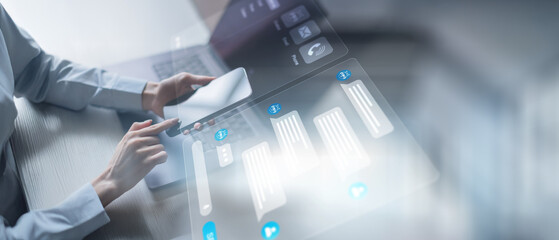 Customer Support and Communication with AI Chatbots and Virtual Assistants on Mobile Devices. © WrightStudio