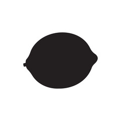 Fototapeta premium Lemon silhouette woman head icon vector flat design.