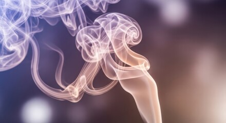 Obraz premium Ethereal Smoke Tendrils Swirling in Abstract Light