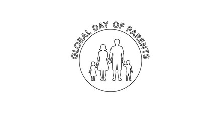 Family logo with parents and children 2.