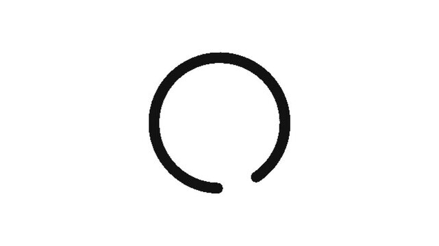 Powerful lightning bolt inside a circular on a black background circular white background