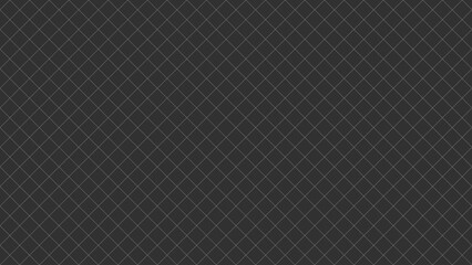 Fototapeta premium Seamless Diagonal Grid Pattern on Dark Gray Background; Minimalist Geometric Diamond Mesh Texture for Modern Tech Design, Blueprint, and Abstract Vector Wallpaper