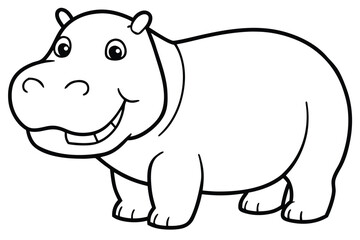 Obraz premium happy hippo