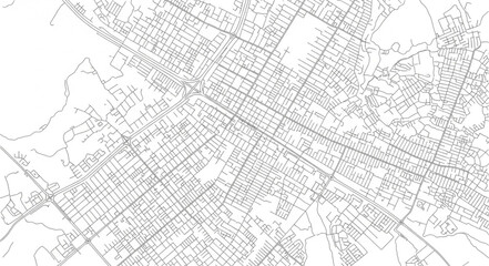 Detailed City Map Depicting Urban Infrastructure and Street Layout. © Henda