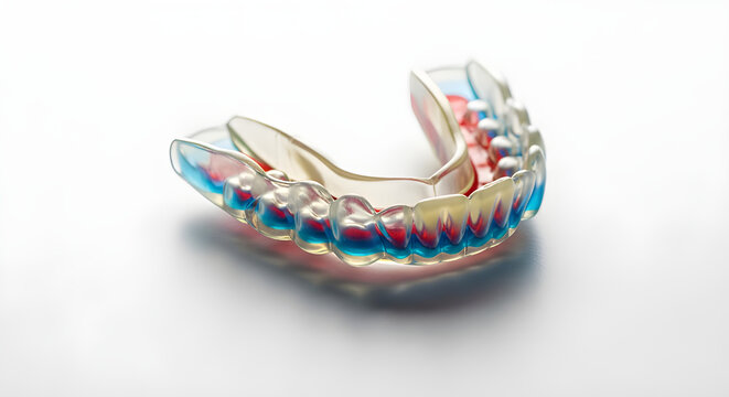 Dental mouth guard or teeth protector against bruxism and teeth grinding problem