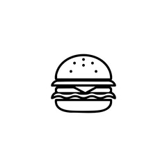 Fototapeta premium burger on a white background