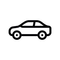 Fototapeta premium Classic Sedan Car Profile Line Art Graphic