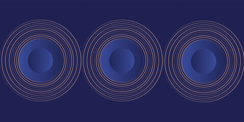 Background geometric shapes circle blue. Line orbit orange color. Galaxy and solar system pattern © sholeh