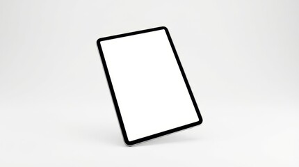 Fototapeta premium Modern tablet device with blank screen at slight angle