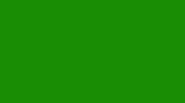 Multicolor confetti explosion overlay animation on green screen