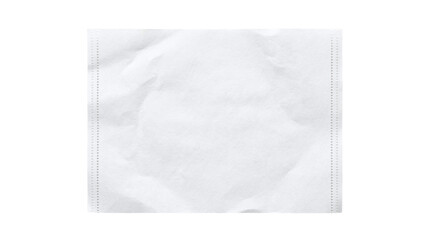 Obraz premium Blank white paper sheet with perforated tear edges on a transparent background