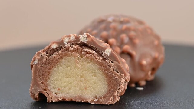 video of marzipan chocolates