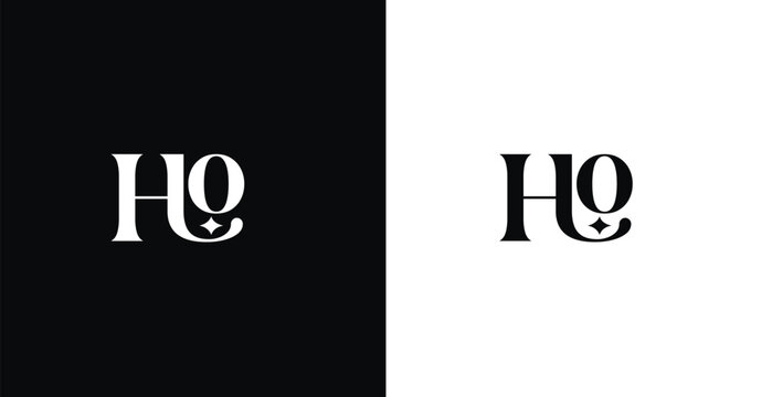 Elegant HO letter monogram logo vector