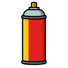Fototapeta premium Spray Can Graffiti Vector Illustration Urban Street Art Design
